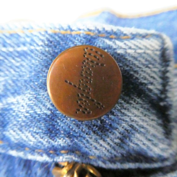 28 x 32 Vintage Wrangler USA Jeans Ultra High Waist Cotton Back Pocket Patch - Picture 9 of 10